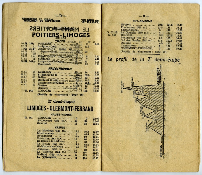 Roadbook Circuit de France 1942 Jozef Vandeweghe003
