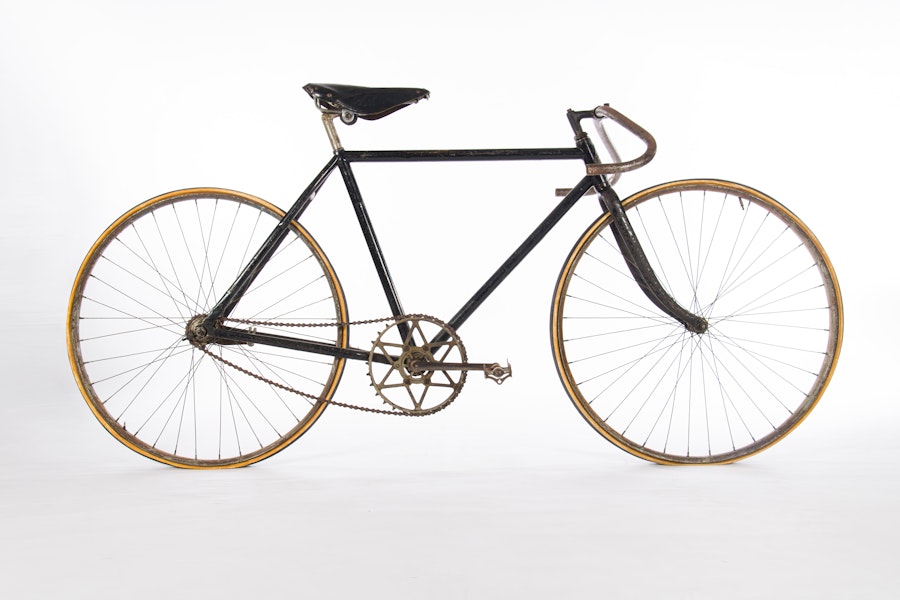 Track bicycle made by Newport Racer, 1893-1895